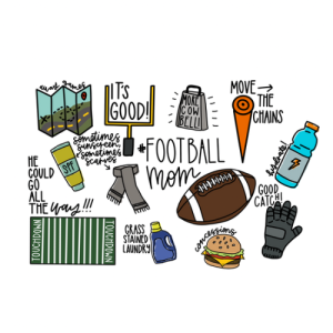 Football Mom Doodle
