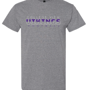 Gray Vikings Football Tshirt