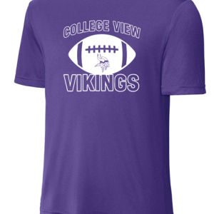 Purple College View Football Drifit