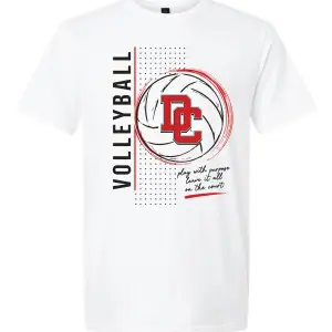 DCMS Volleyball- White Design T-shirt
