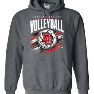 DCMS Volleyball- Gray Design Hoodie